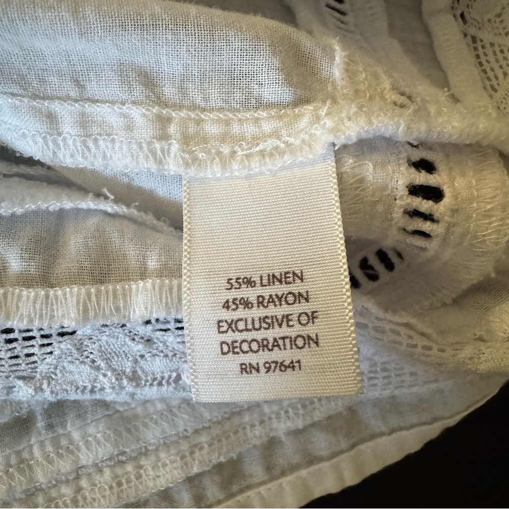 J.Jill Elegant White Women's Top/S - Picture 4 of 5